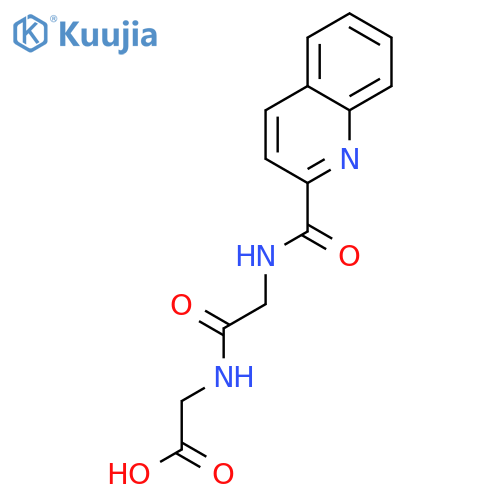Glycine,N-[N-(2-quinolinylcarbonyl)glycyl]- (9CI) structure