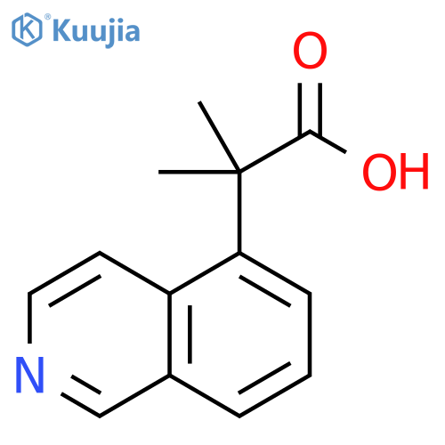 2-(isoquinolin-5-yl)-2-methylpropanoic acid structure