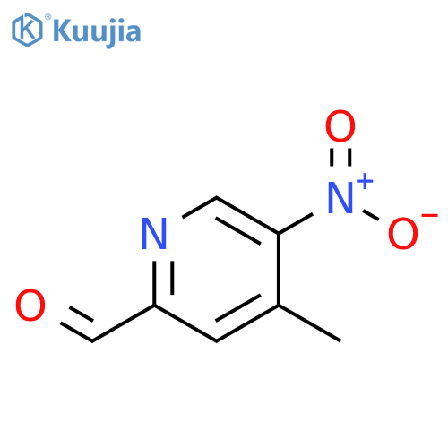 4-methyl-5-nitropyridine-2-carbaldehyde structure