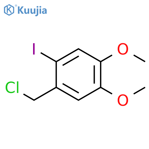 Benzene, 1-(chloromethyl)-2-iodo-4,5-dimethoxy- structure