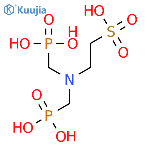 2-[bis(phosphonomethyl)amino]ethanesulfonic acid structure
