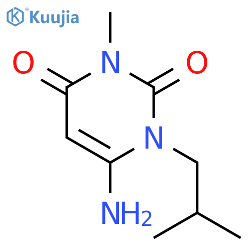 4-Amino-3-isobutyl-1-methylpyrimidine-2,6-dione structure