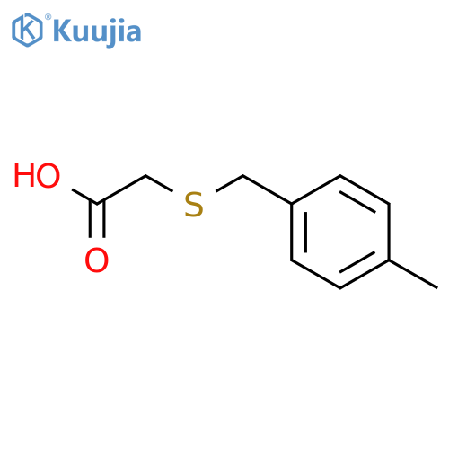 2-{(4-methylphenyl)methylsulfanyl}acetic Acid structure
