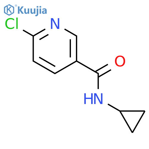 6-chloro-N-cyclopropylpyridine-3-carboxamide structure