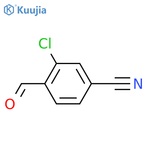 3-Chloro-4-formylbenzonitrile structure