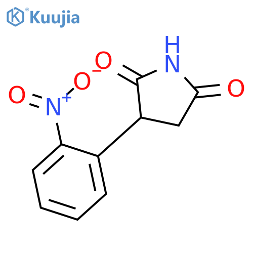 2,5-Pyrrolidinedione, 3-(2-nitrophenyl)- structure