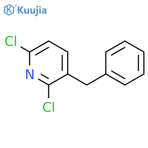 Pyridine, 2,6-dichloro-3-(phenylmethyl)- structure