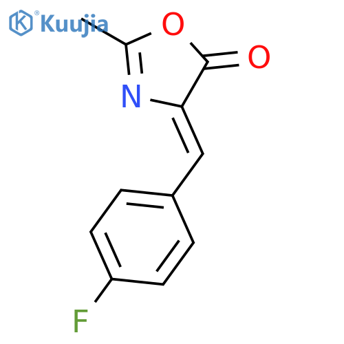4-(4-Fluorophenyl)methylene-2-methyl-5(4H)-oxazolone structure