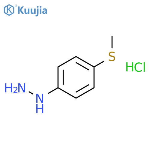 1-(4-(Methylthio)phenyl)hydrazine Hydrochloride structure