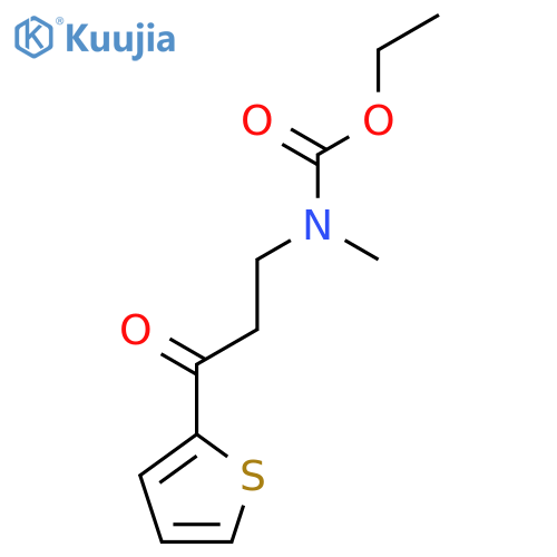 Carbamic acid, methyl[3-oxo-3-(2-thienyl)propyl]-, ethyl ester structure