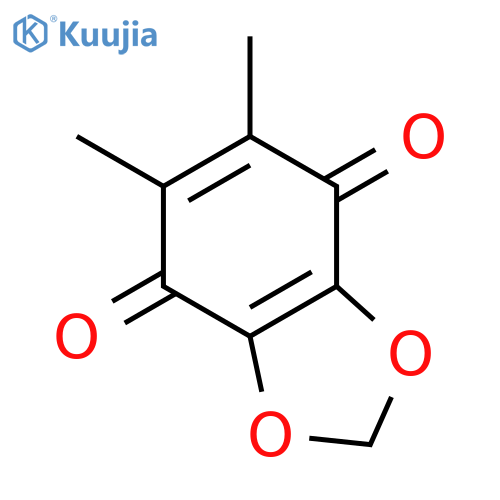 1,3-Benzodioxole-4,7-dione, 5,6-dimethyl- structure