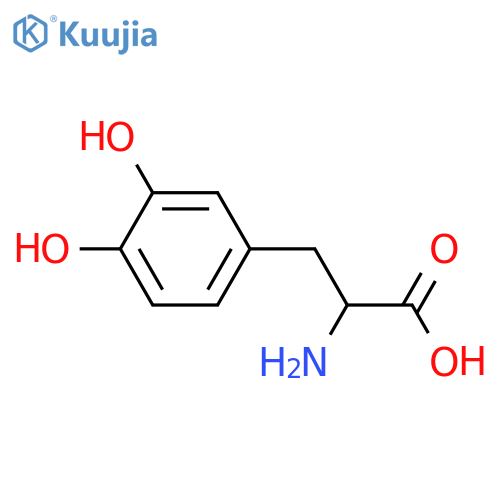 (2s)-2-ammonio-3-(3,4-dihydroxyphenyl)propanoate structure