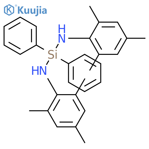 Silanediamine, 1,1-diphenyl-N,N'-bis(2,4,6-trimethylphenyl)- structure