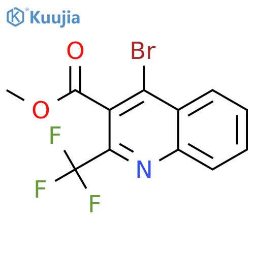 Methyl 4-bromo-2-(trifluoromethyl)quinoline-3-carboxylate structure