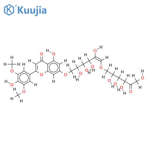 7-O-(D-Fructosyl-D-glucoside)-4',5,7-Trihydroxy-3',5'-dimethoxyflavone structure