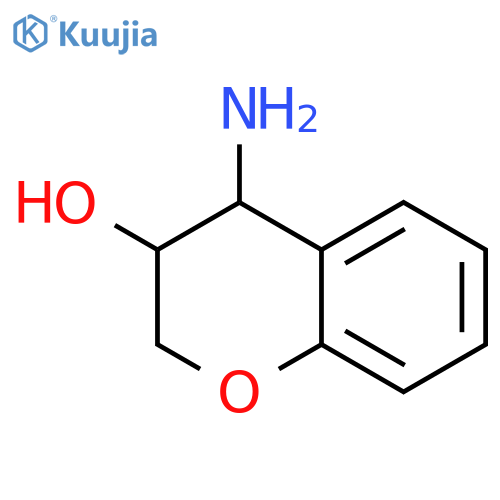 rac-(3R,4R)-4-amino-3,4-dihydro-2H-1-benzopyran-3-ol structure
