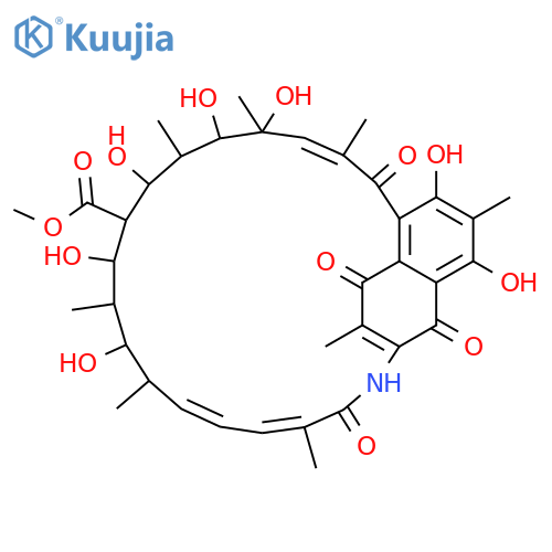 3,25-Methano-1H-4-benzazacyclotricosine-14-carboxylicacid,4,5,10,11,12,13,14,15,16,17,18,21-dodecahydro-11,13,15,17,18,22,24-heptahydroxy-2,6,10,12,16,18,20,23-octamethyl-1,5,21,26-tetraoxo-,methyl ester, stereoisomer structure