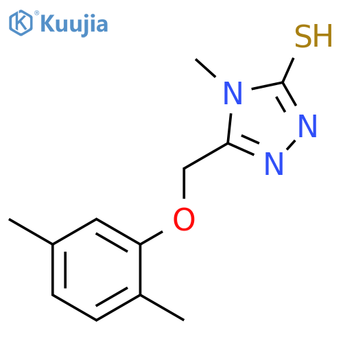 5-(2,5-Dimethylphenoxy)methyl-4-methyl-4H-1,2,4-triazole-3-thiol structure