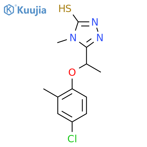 5-1-(4-Chloro-2-methylphenoxy)ethyl-4-methyl-4H-1,2,4-triazole-3-thiol structure