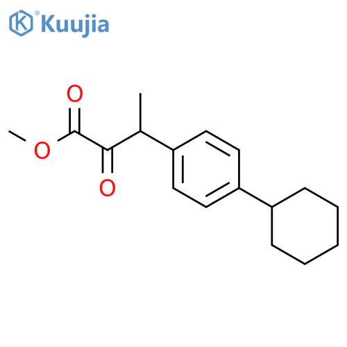 Methyl 3-(4-cyclohexylphenyl)-2-oxobutanoate structure
