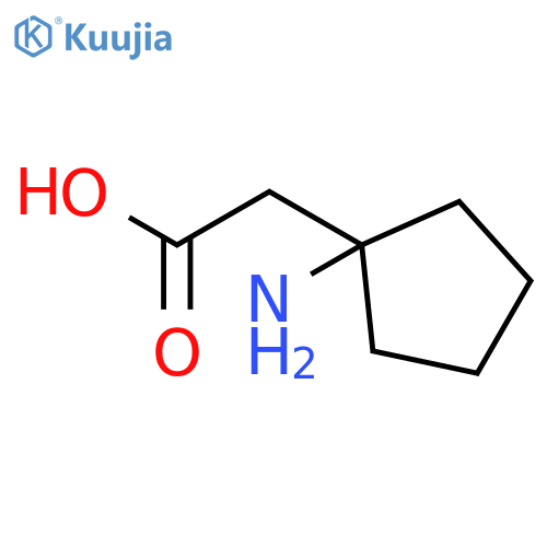 2-(1-aminocyclopentyl)acetic acid structure