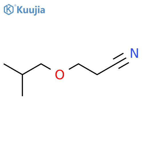 3-(2-methylpropoxy)propanenitrile structure