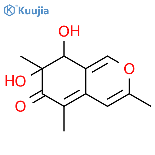 7,8-Dihydro-7,8-dihydroxy-3,5,7-trimethyl-6H-2-benzopyran-6-one structure