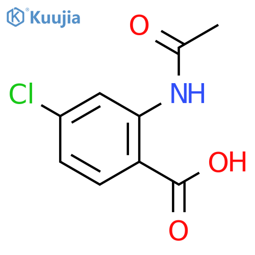 2-Acetamido-4-chlorobenzoic acid structure