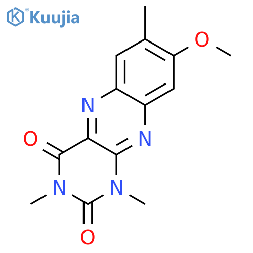 Benzo[g]pteridine-2,4(1H,3H)-dione, 8-methoxy-1,3,7-trimethyl- structure