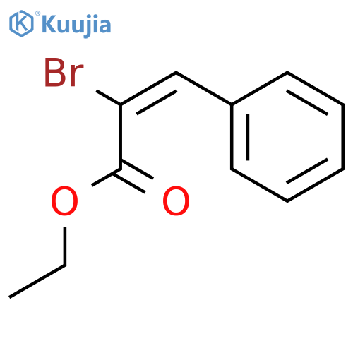 2-Propenoic acid, 2-bromo-3-phenyl-, ethyl ester, (2Z)- structure