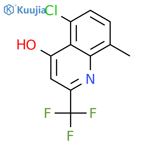 5-Chloro-8-methyl-2-(trifluoromethyl)quinolin-4-ol structure