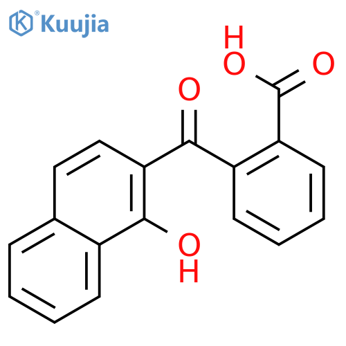 Benzoic acid,2-[(1-hydroxy-2-naphthalenyl)carbonyl]- structure