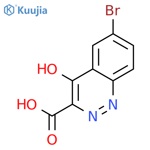 3-Cinnolinecarboxylic acid, 6-bromo-4-hydroxy- structure