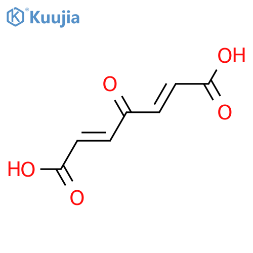 4-Oxo-2,5-heptadienedioic acid; (E,E)-form structure
