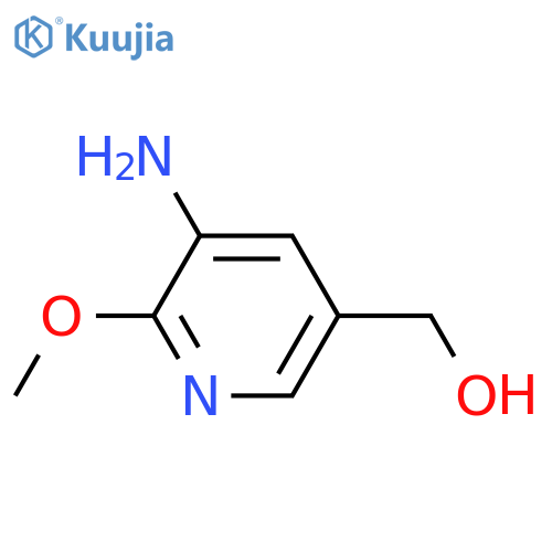 (5-amino-6-methoxypyridin-3-yl)methanol structure