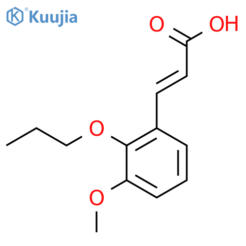 (E)-3-(3-METHOXY-2-PROPOXY-PHENYL)-ACRYLIC ACID structure