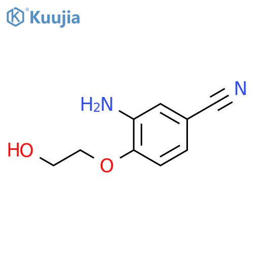 3-amino-4-(2-hydroxyethoxy)benzonitrile structure