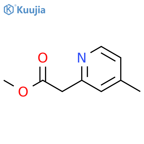 Methyl 2-(4-methylpyridin-2-yl)acetate structure