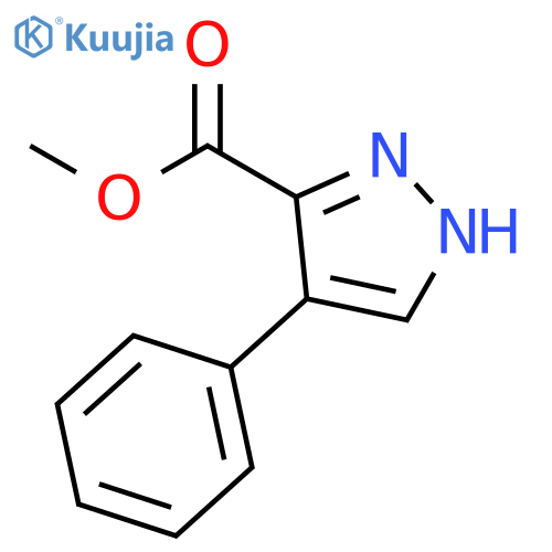 Methyl 4-phenyl-1H-pyrazole-3-carboxylate structure