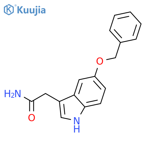 1H-Indole-3-acetamide,5-(phenylmethoxy)- structure