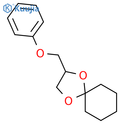1,4-Dioxaspiro[4.5]decane, 2-(phenoxymethyl)- structure