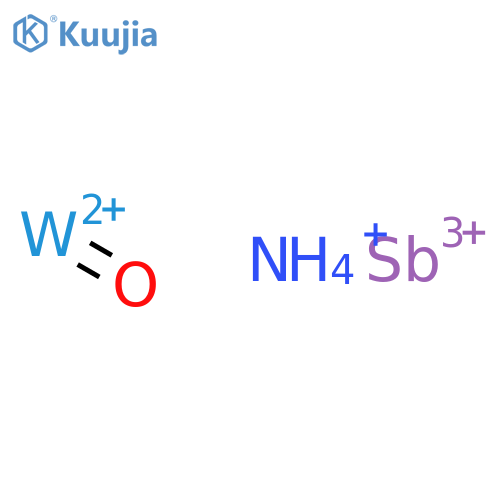Ammonium antimony tungsten oxide structure