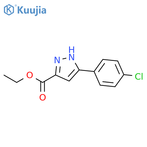 Ethyl 5-(4-chlorophenyl)-2H-pyrazole-3-carboxylate structure