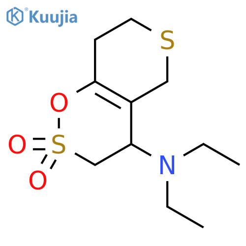 N,n-diethyl-2,2-dioxo-4,5,7,8-tetrahydro-3h-thiopyrano[3,4-e]oxathiin-4-amine structure