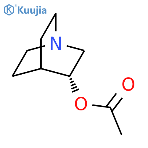 1-Azabicyclo[2.2.2]octan-3-ol, acetate (ester), (R)- structure