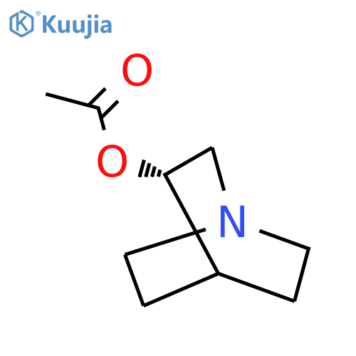 1-Azabicyclo[2.2.2]octan-3-ol, 3-acetate, (3S)- structure