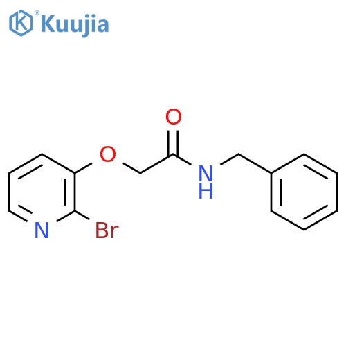 N-Benzyl-2-(2-bromopyridin-3-yl)oxyacetamide structure