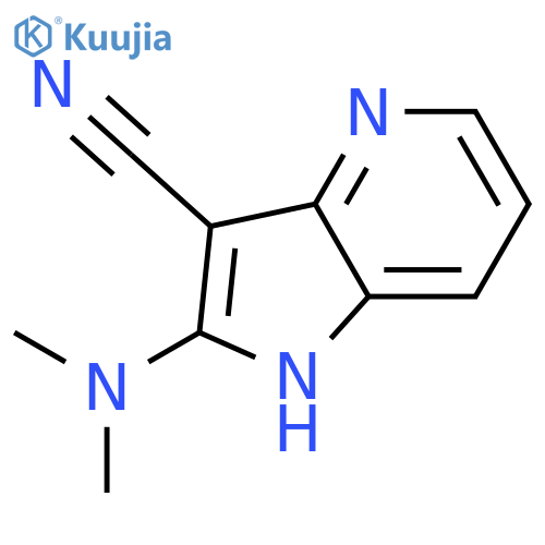 1H-Pyrrolo[3,2-b]pyridine-3-carbonitrile, 2-(dimethylamino)- structure