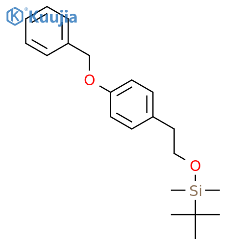 SILANE, (1,1-DIMETHYLETHYL)DIMETHYL[2-[4-(PHENYLMETHOXY)PHENYL]ETHOXY]- structure