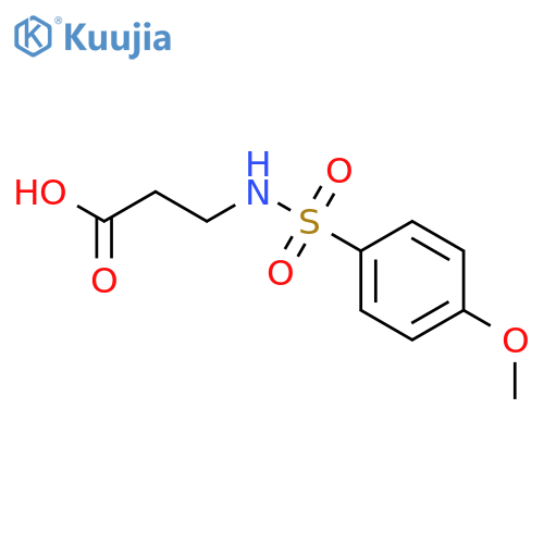 3-(4-Methoxy-benzenesulfonylamino)-propionic acid structure
